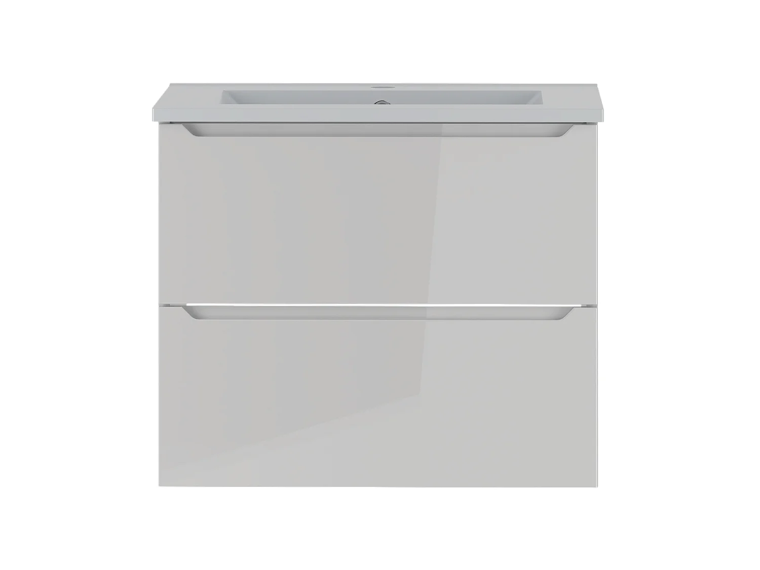 Ensemble de salle de bain blanc 60 cm Meuble avec lavabo Etna