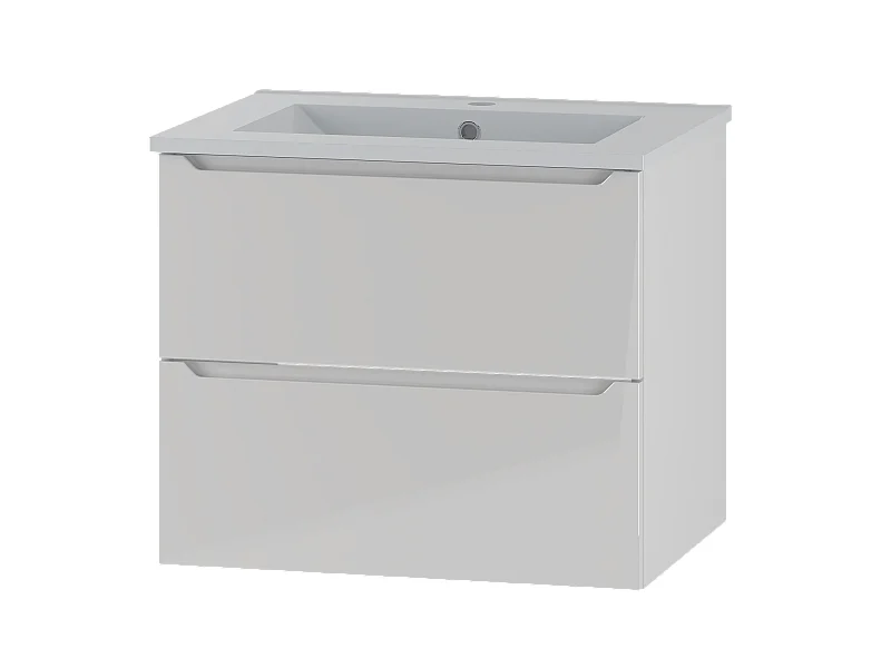 Ensemble de salle de bain blanc 60 cm Meuble avec lavabo Etna