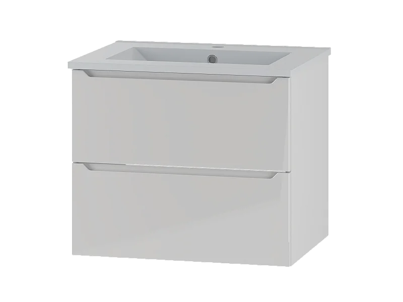 Biały Zestaw do Łazienki 60cm Szafka z Umywalką Etna