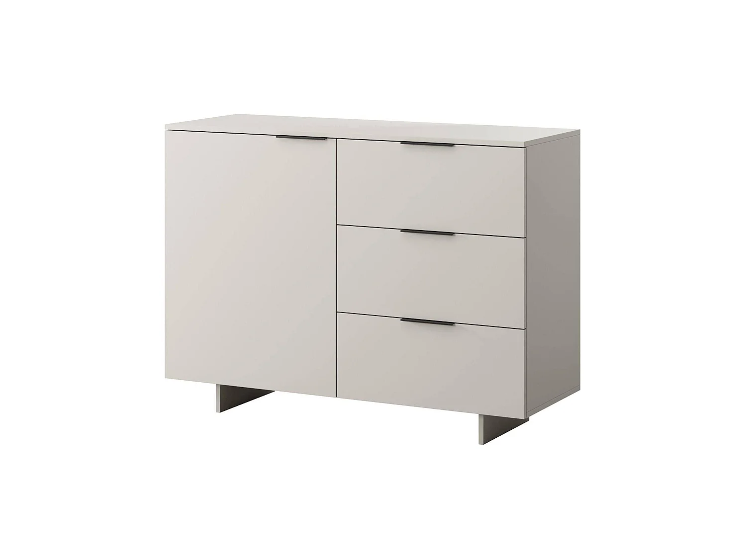 Crédence Aveiro, une Étagère, 41,5x120x90h cm Beige, Buffet