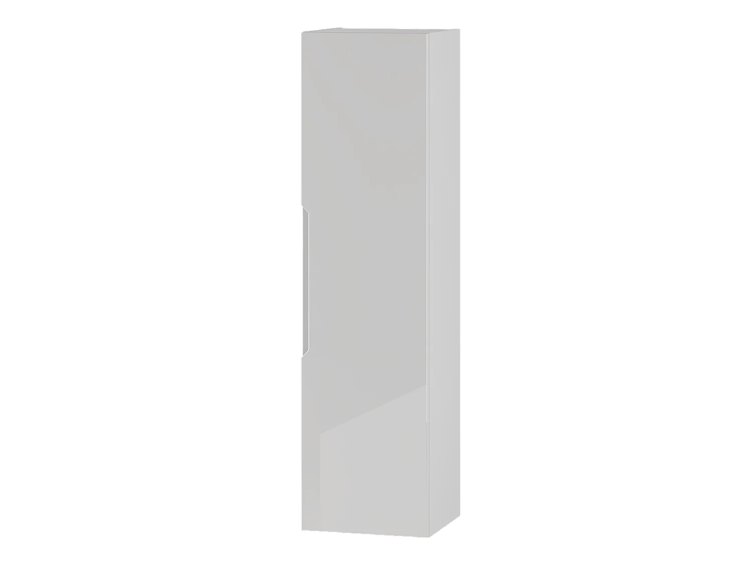 Armoire blanche pour salle de bain Colonne haute 1 porte Etna