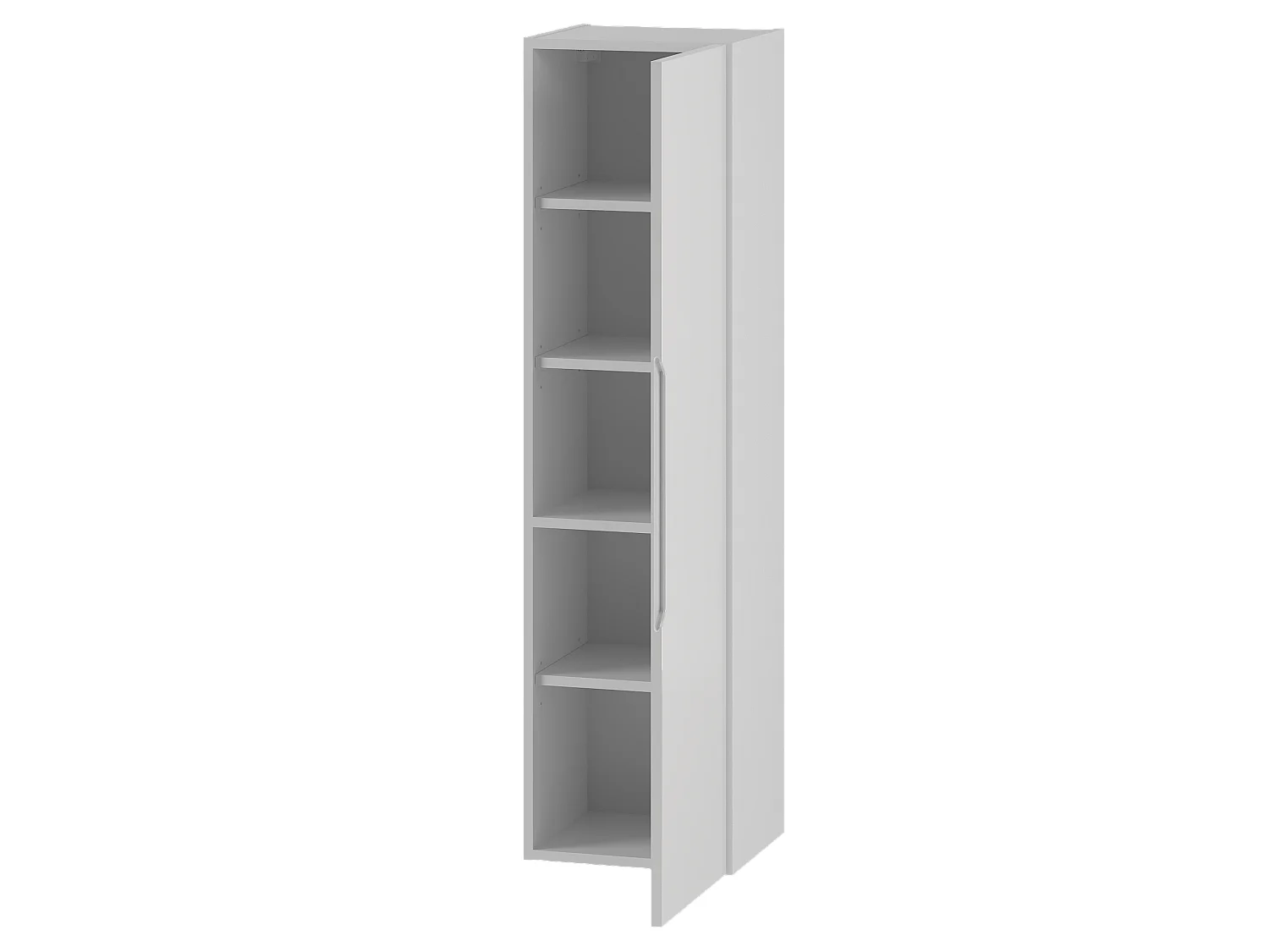 Armoire blanche pour salle de bain Colonne haute 1 porte Etna