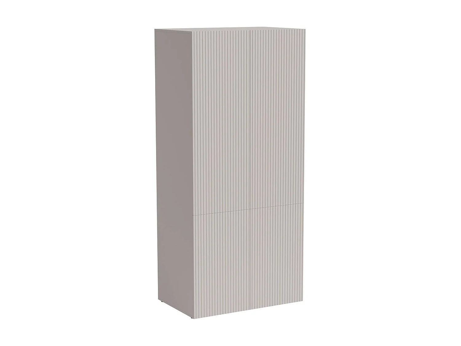 Guardaroba 2 Ante Esposende, Appendiabiti, 55.5x198.5h cm Beige, Armadio Camera da Letto