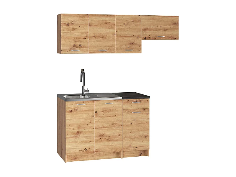 Cucina Completa Terceira, un Cassetto, Marrone Rovere Nodi