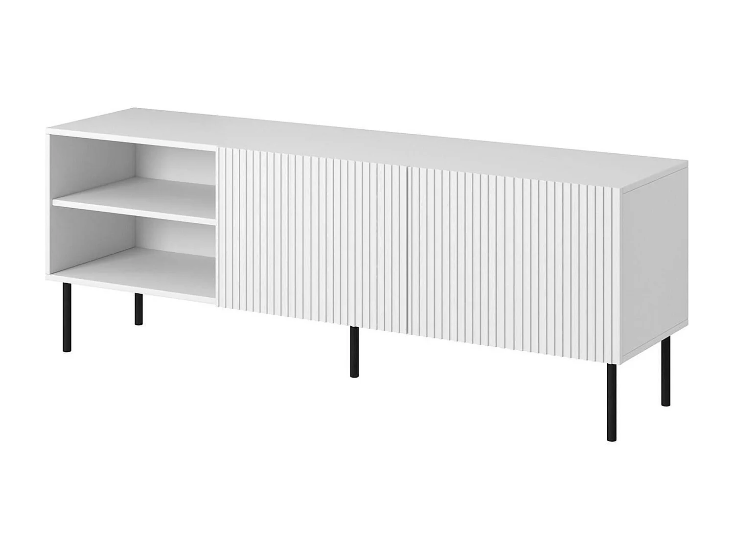 Mobile Porta tv Gouveia, 3 Ripiani, 42x150x52h cm Bianco