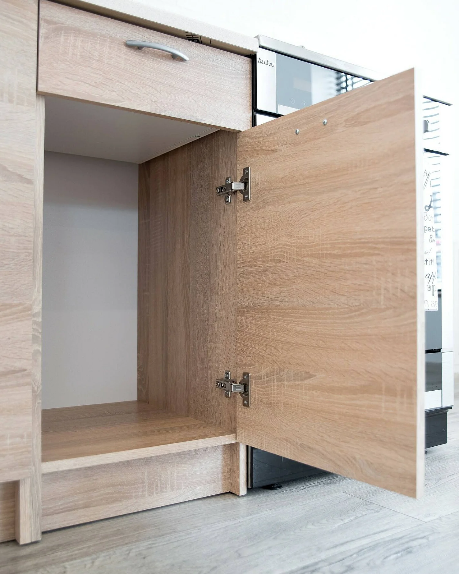 Cuisine Complète Fuzeta, un Tiroir, Chêne Foncé