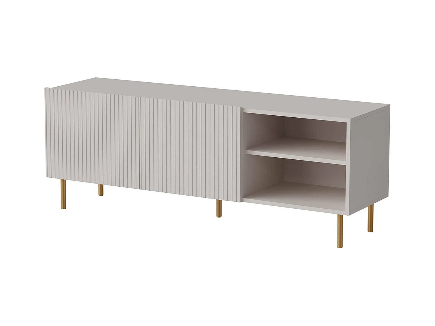 Meuble TV Beige "Guarda", 3 étagères, 42x150x52h cm