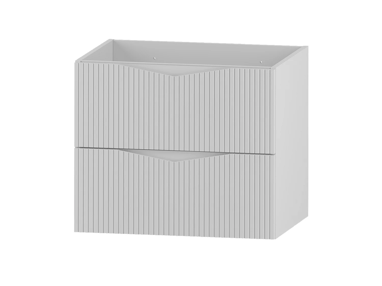 Meuble sous-vasque 80cm 2 niches plan de toilette Tao Blanc