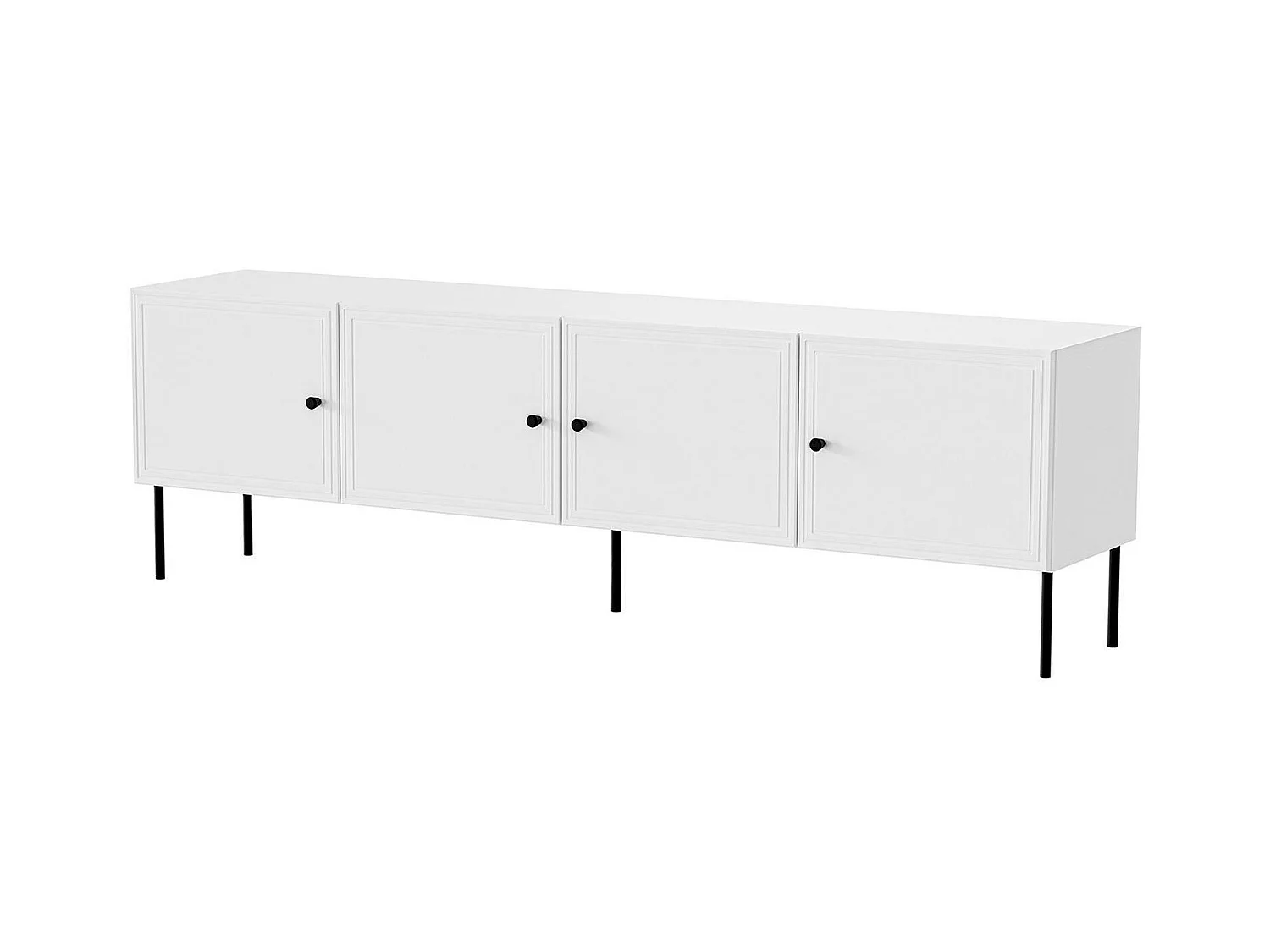 Meuble TV Felgueiras, une étagère, 40x201x60h cm Blanc