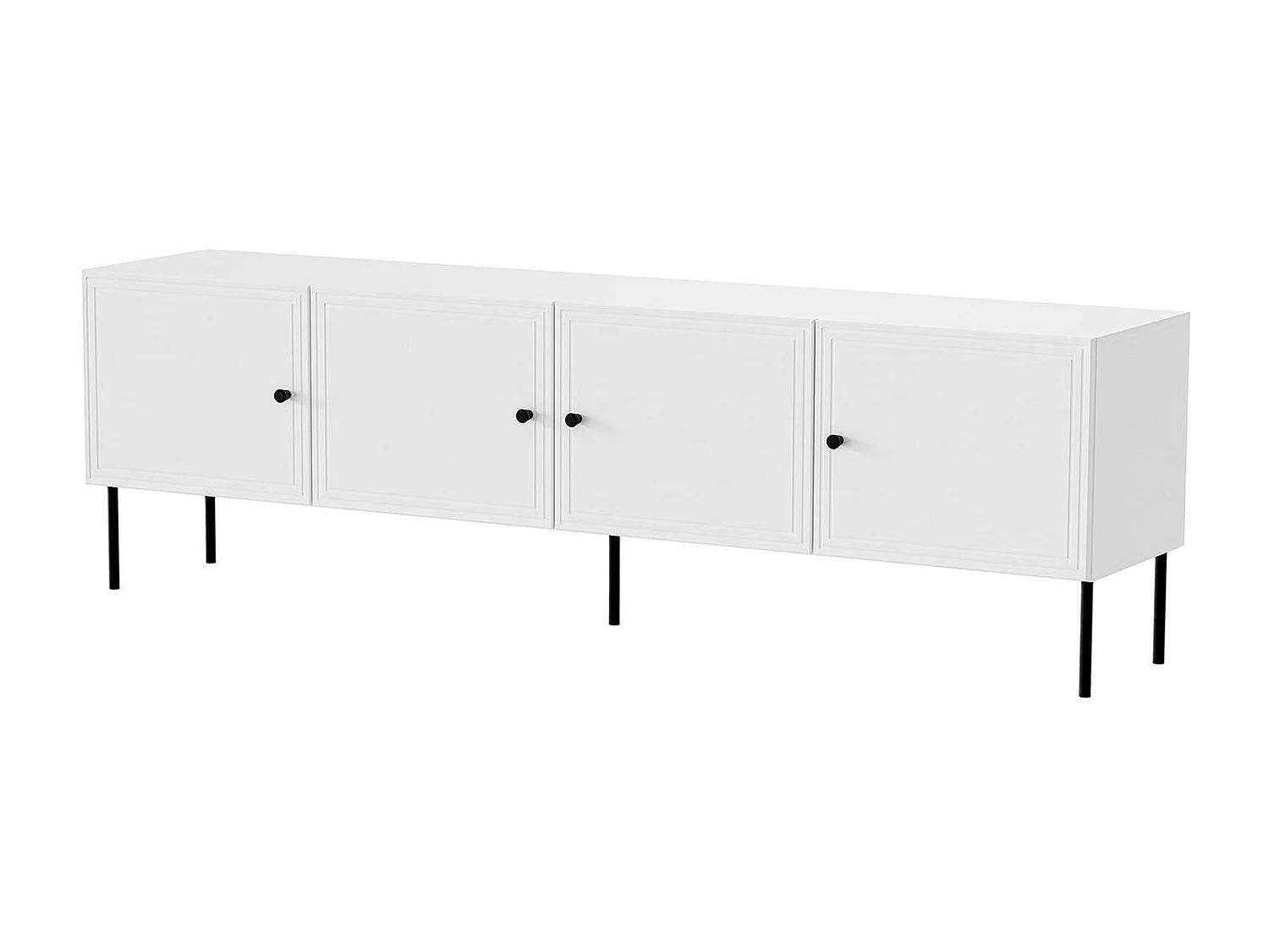 Meuble TV Felgueiras, une étagère, 40x201x60h cm Blanc