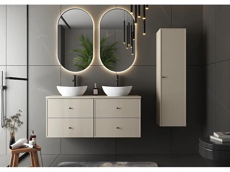 Kasjmier badkamerset 120 cm Kast met blad Marco