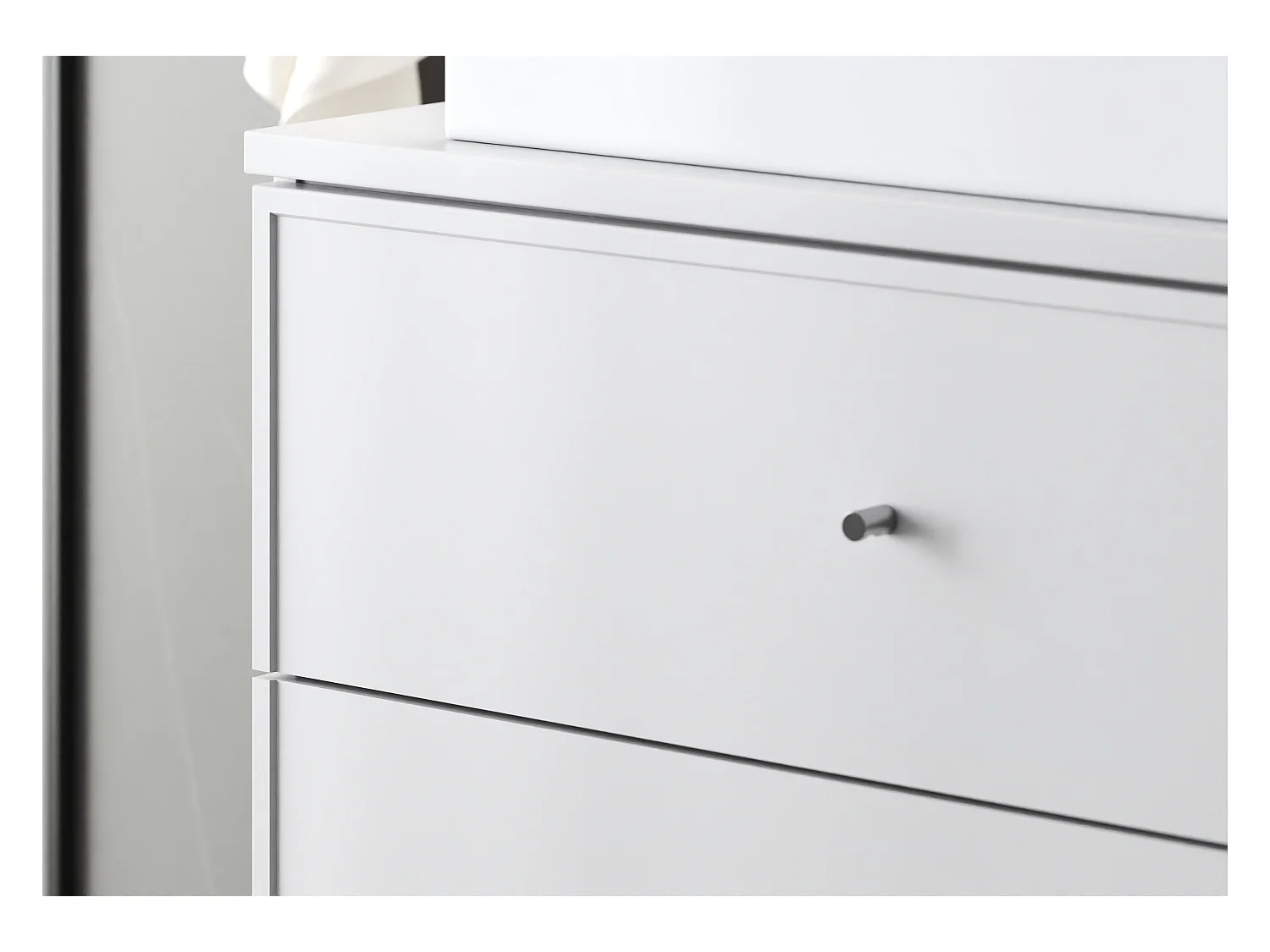 Witte wastafelkast 60 cm 2 lades Marco