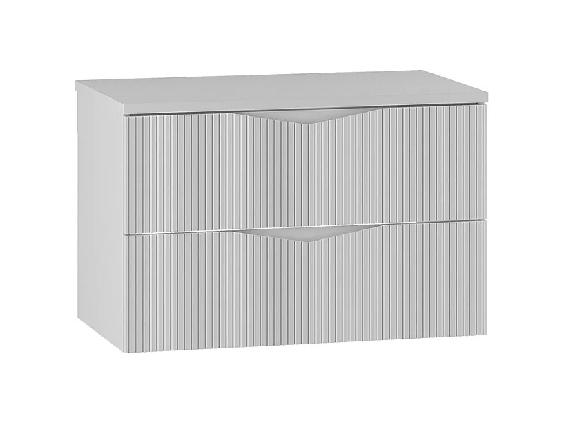 Meuble sous-vasque 80cm plan de toilette Tao Blanc