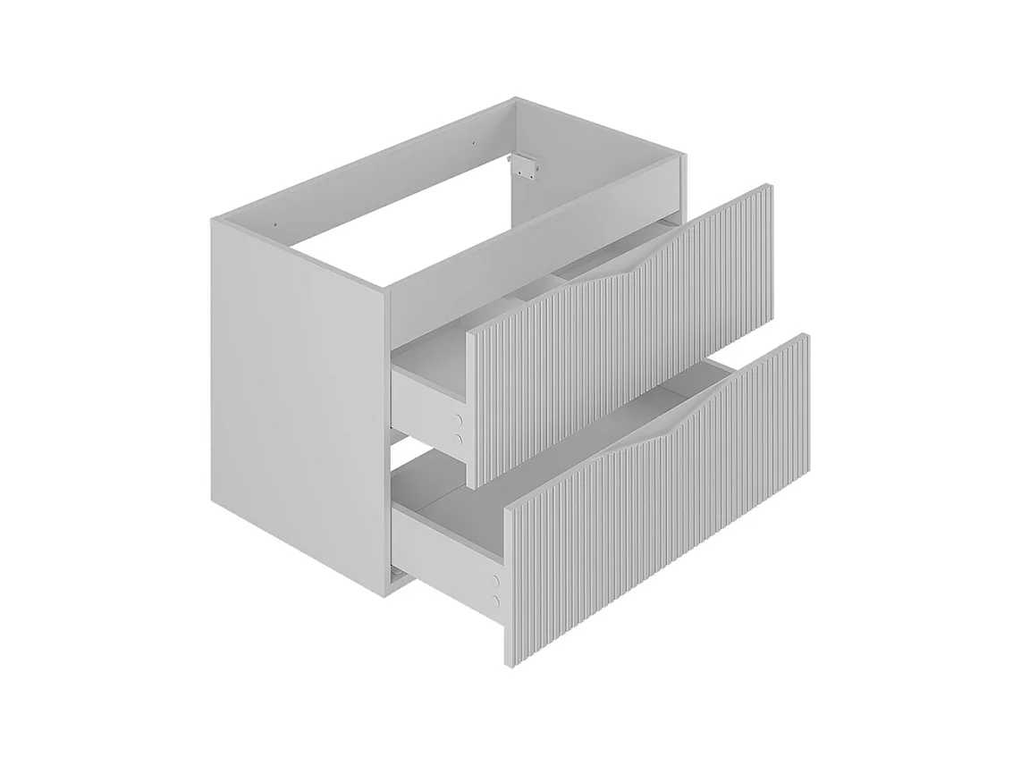 Meuble sous-vasque 80cm plan de toilette Tao Blanc