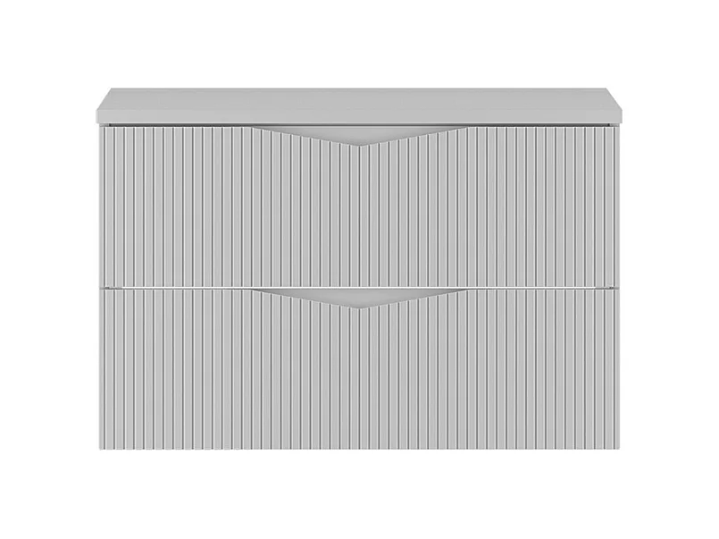 Meuble sous-vasque 80cm plan de toilette Tao Blanc