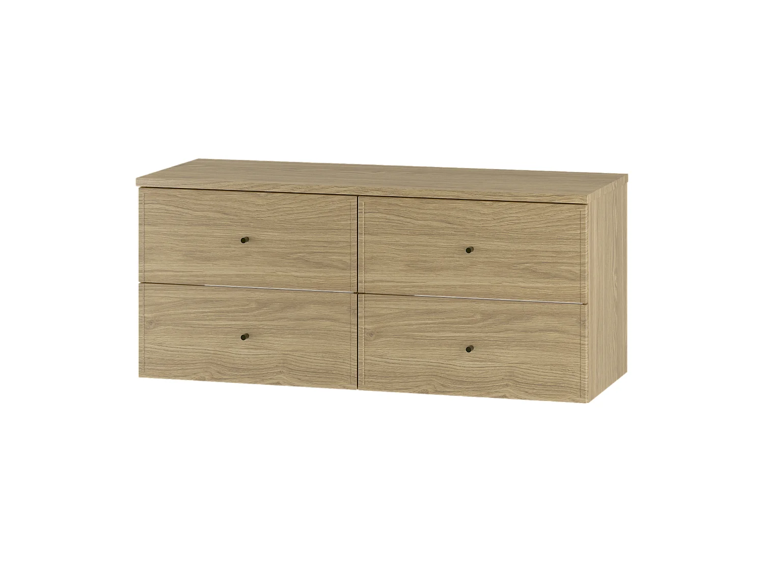 Ensemble pour salle de bain 120 cm Armoire avec plateau Chêne huilé Marco