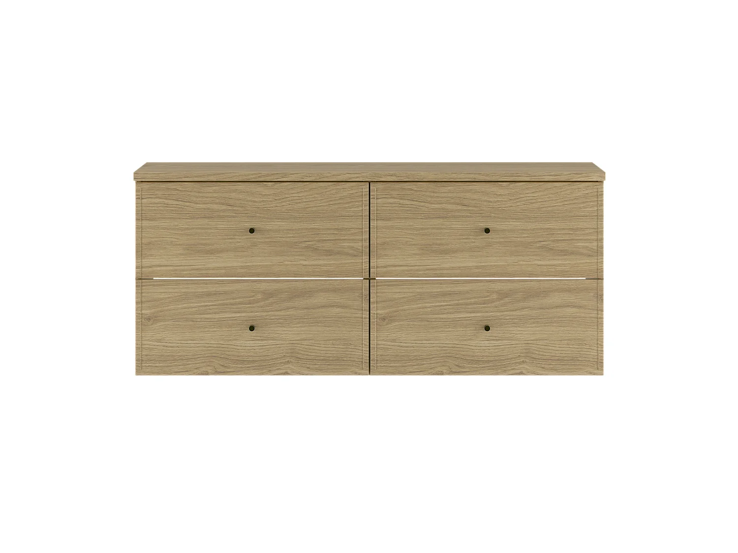 Ensemble pour salle de bain 120 cm Armoire avec plateau Chêne huilé Marco