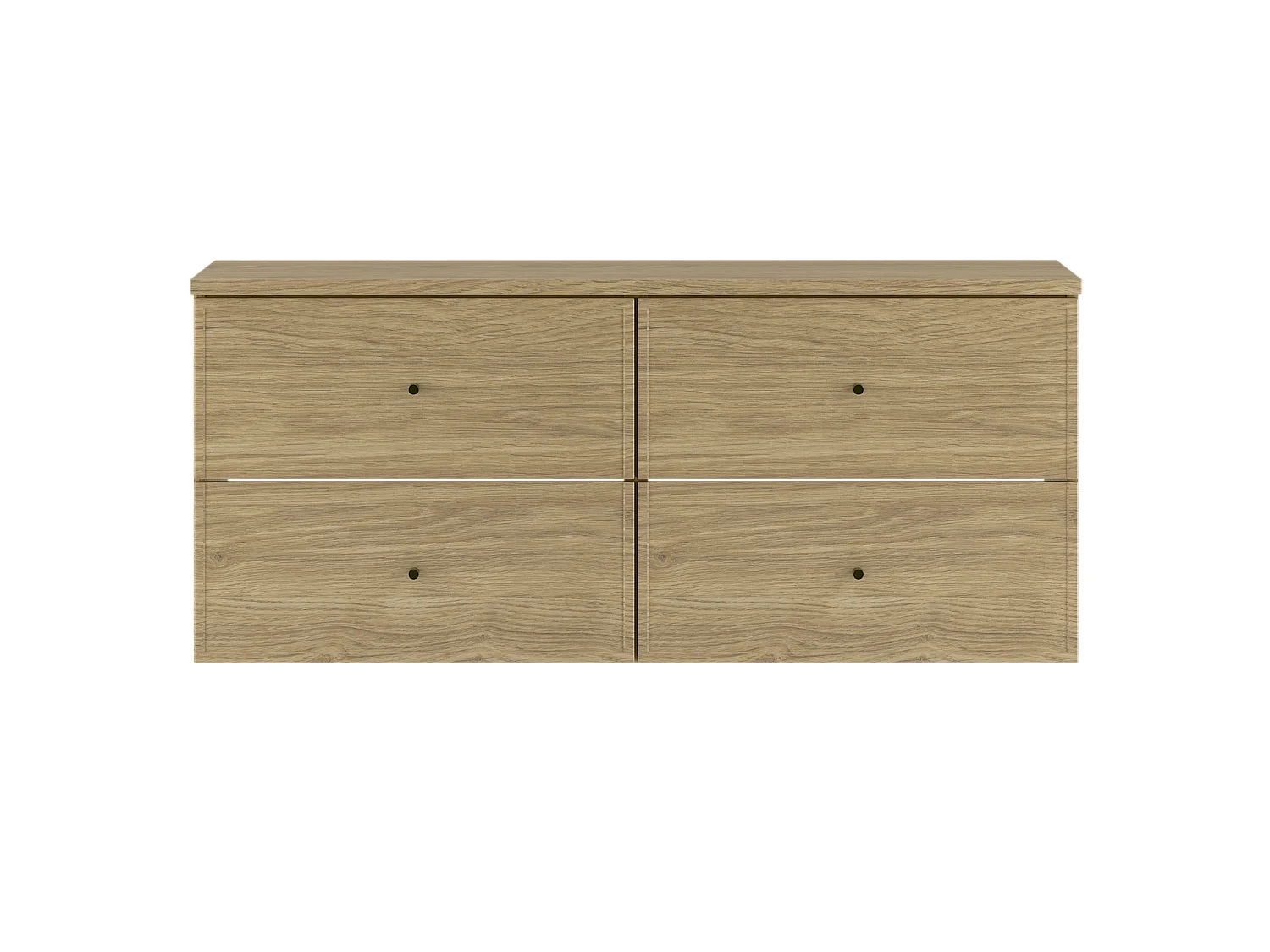 Ensemble pour salle de bain 120 cm Armoire avec plateau Chêne huilé Marco