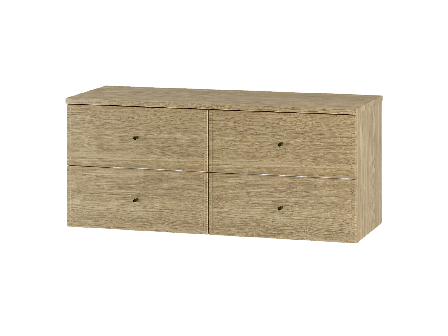 Ensemble pour salle de bain 120 cm Armoire avec plateau Chêne huilé Marco