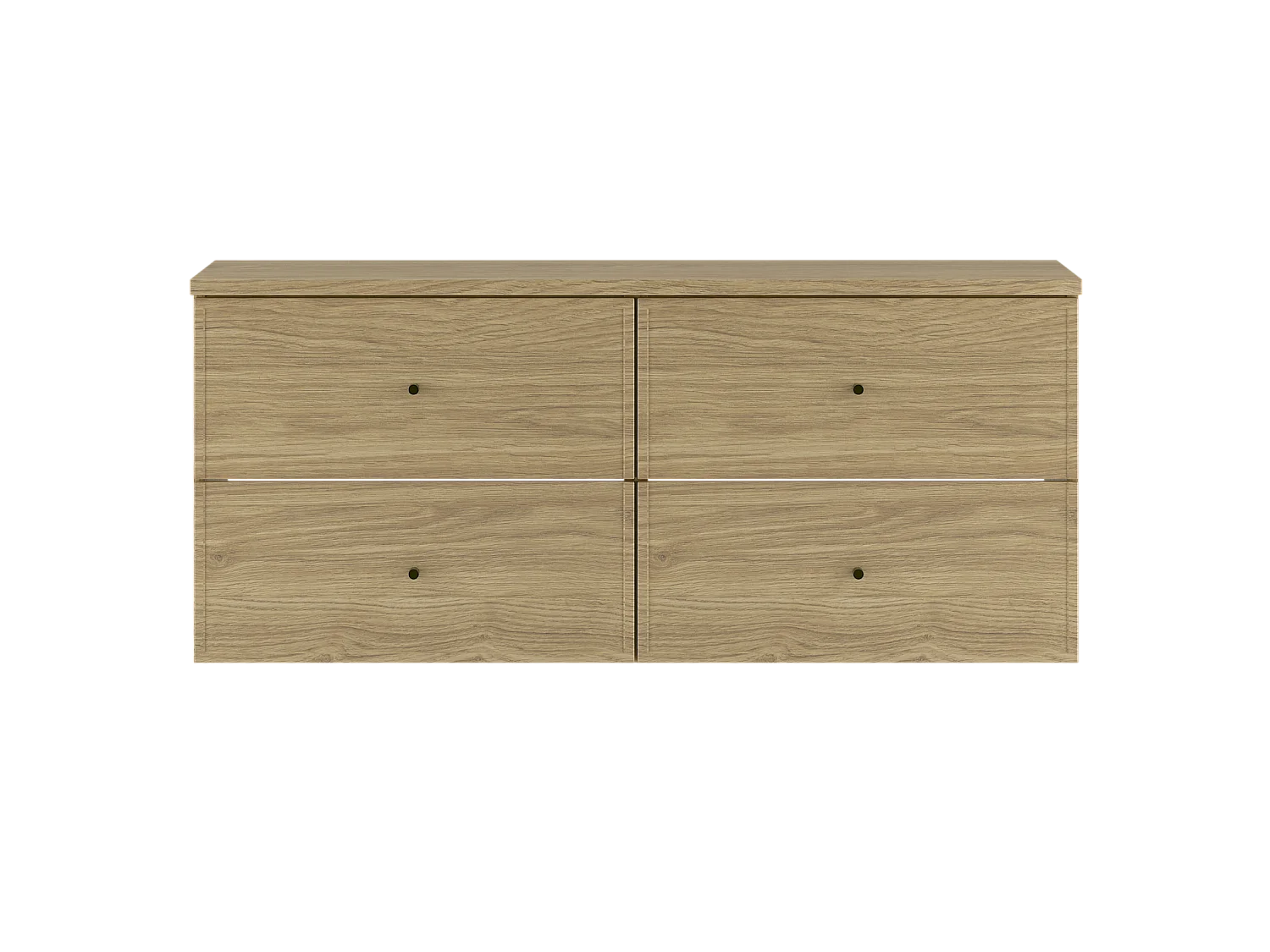 Ensemble pour salle de bain 120 cm Armoire avec plateau Chêne huilé Marco