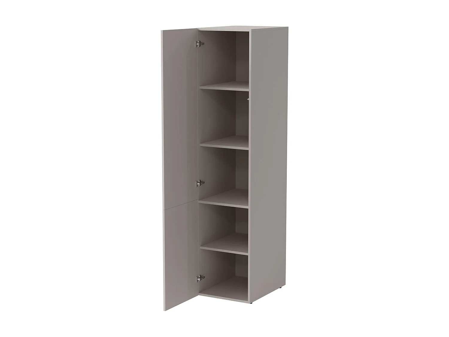 Armadio Multiuso 1 Anta Abrantes, 4 Ripiani, 55.5x198.5h cm Beige