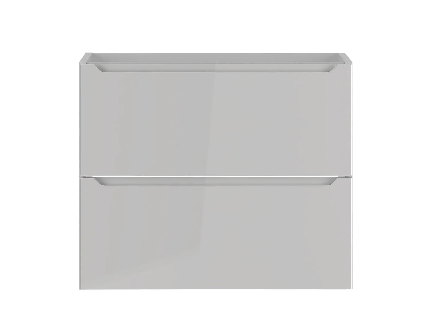 Armoire blanche sous lavabo 60 cm, 2 tiroirs Etna