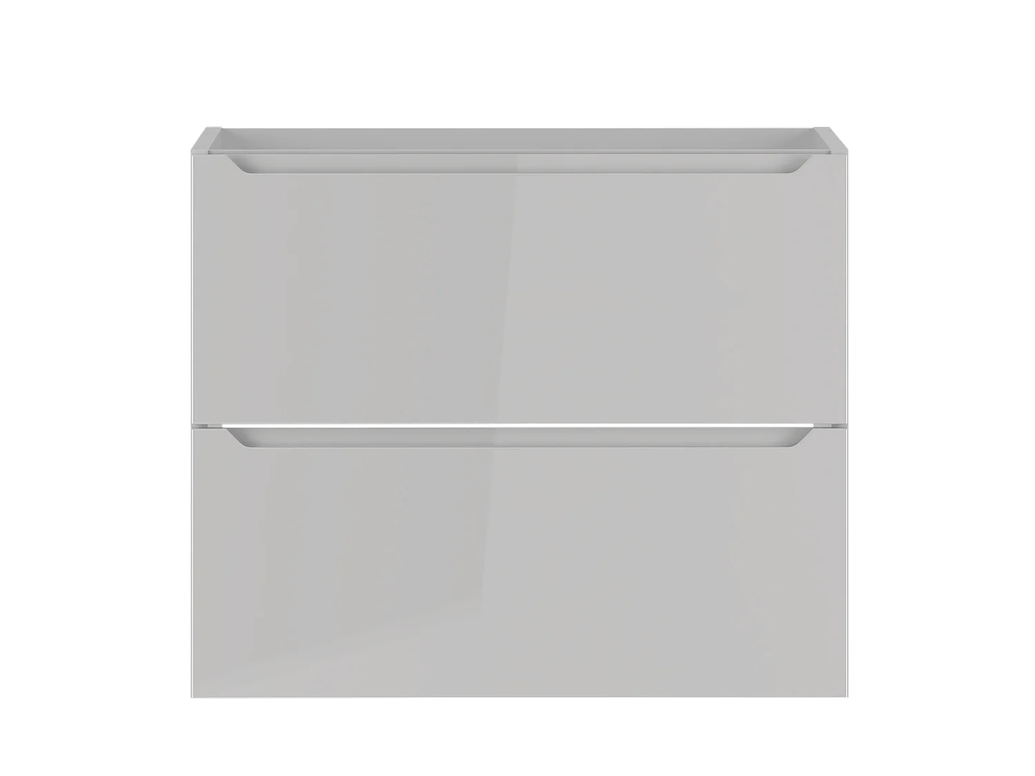 Witte wastafelkast 60 cm 2 lades Etna