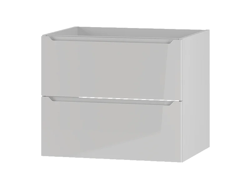 Witte wastafelkast 60 cm 2 lades Etna