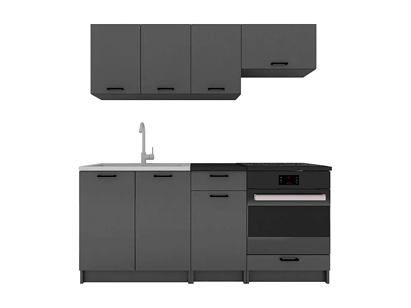 Cucina Completa Madera, un Cassetto, Grigio Antracite