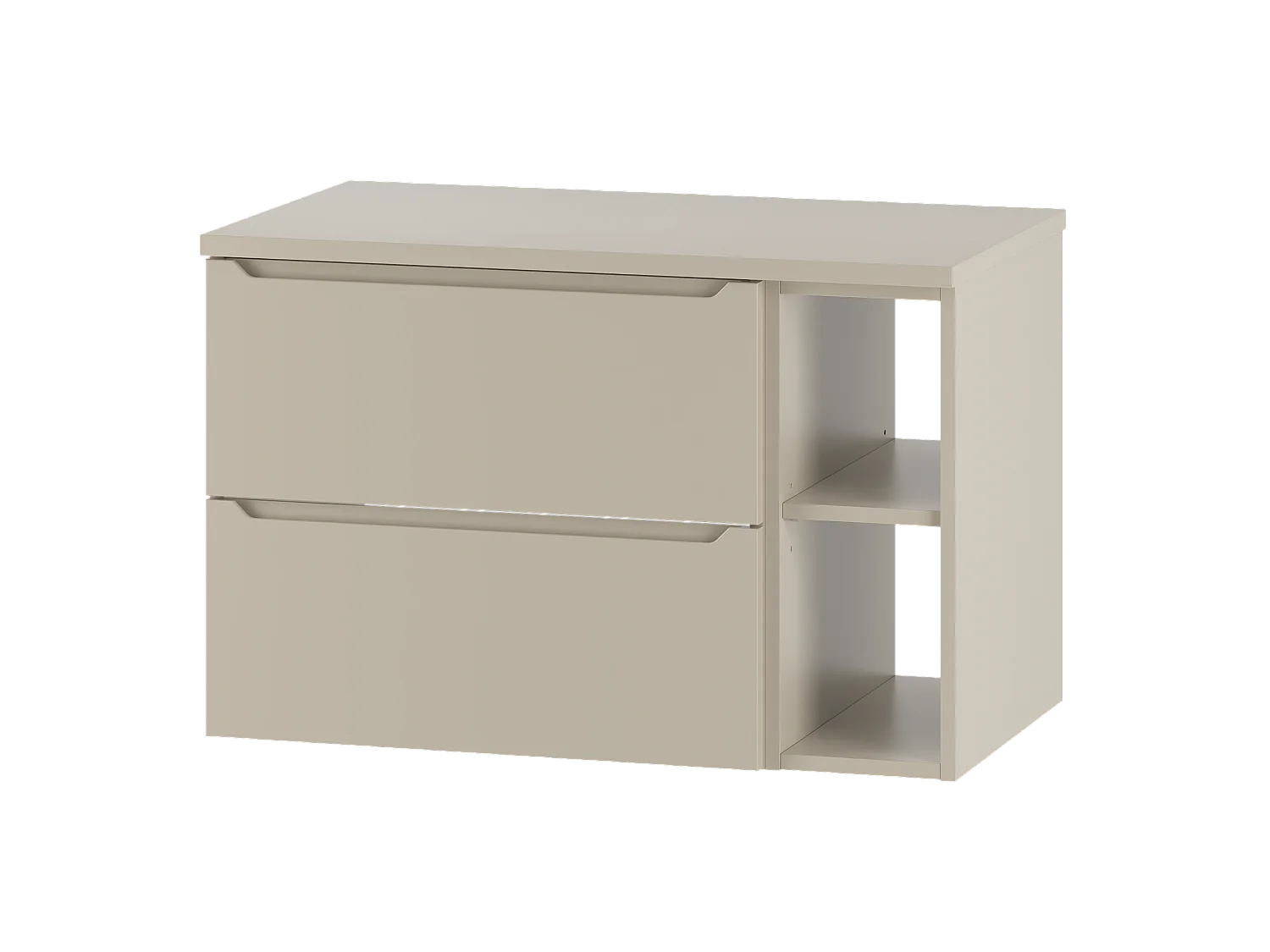 Ensemble de salle de bain en cachemire 80 cm Armoire Étagère Plateau Etna