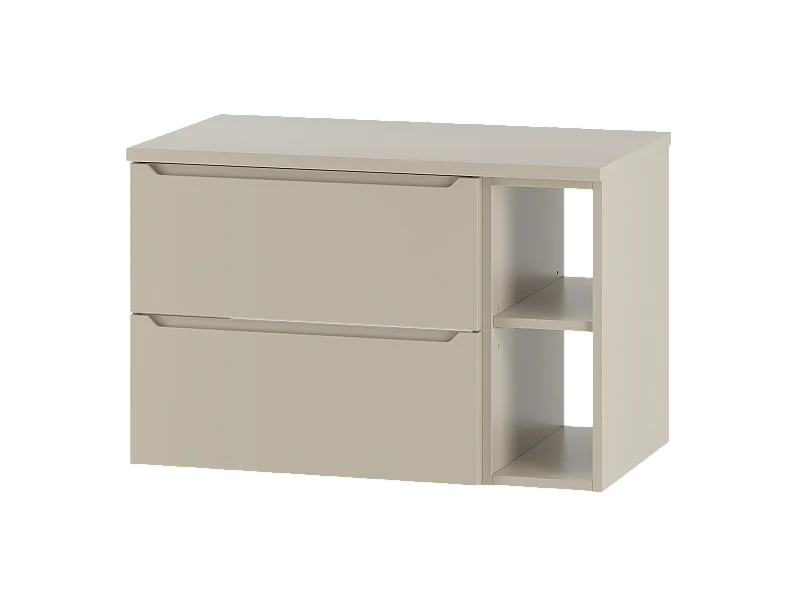 Ensemble de salle de bain en cachemire 80 cm Armoire Étagère Plateau Etna