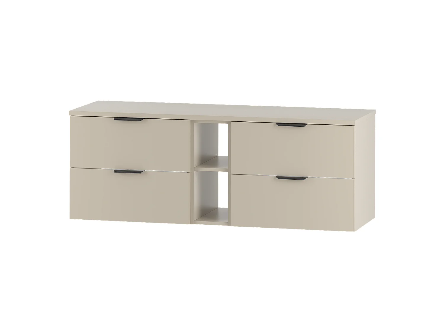 Ensemble de salle de bain en cachemire 140 cm Armoire Étagère Plateau Pile