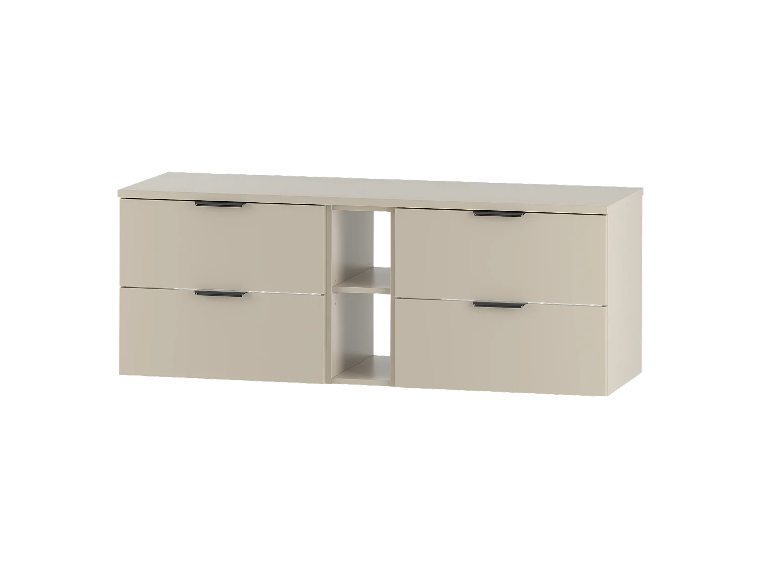 Ensemble de salle de bain en cachemire 140 cm Armoire Étagère Plateau Pile