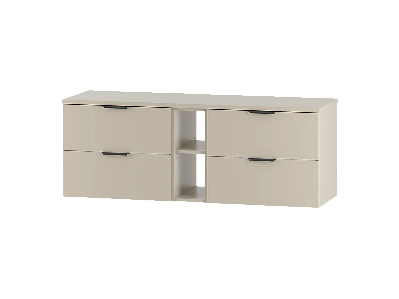 Ensemble de salle de bain en cachemire 140 cm Armoire Étagère Plateau Pile