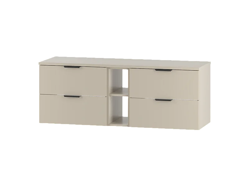 Ensemble de salle de bain en cachemire 140 cm Armoire Étagère Plateau Pile