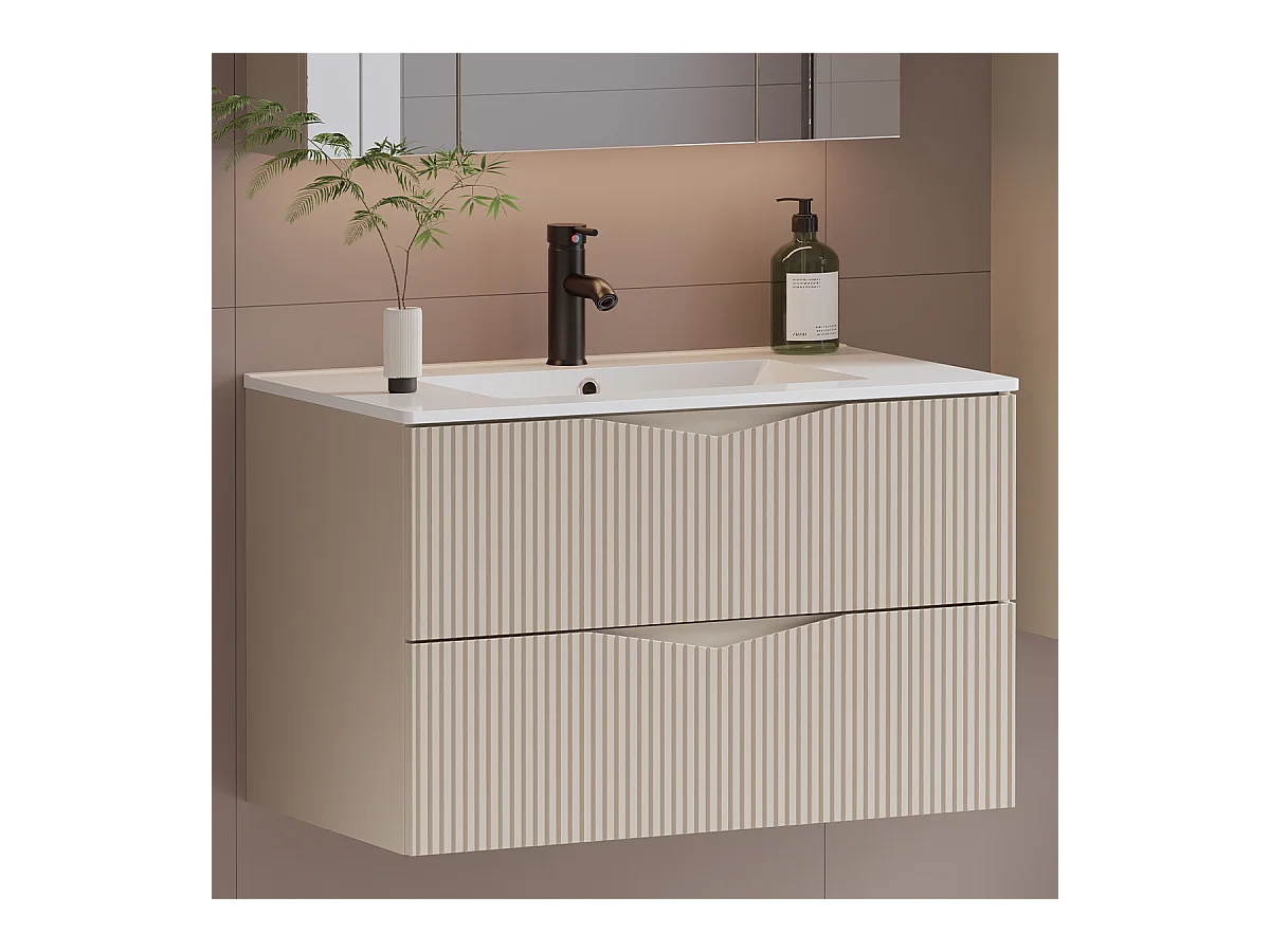 Meuble sous-vasque 80cm Tao Cachemire