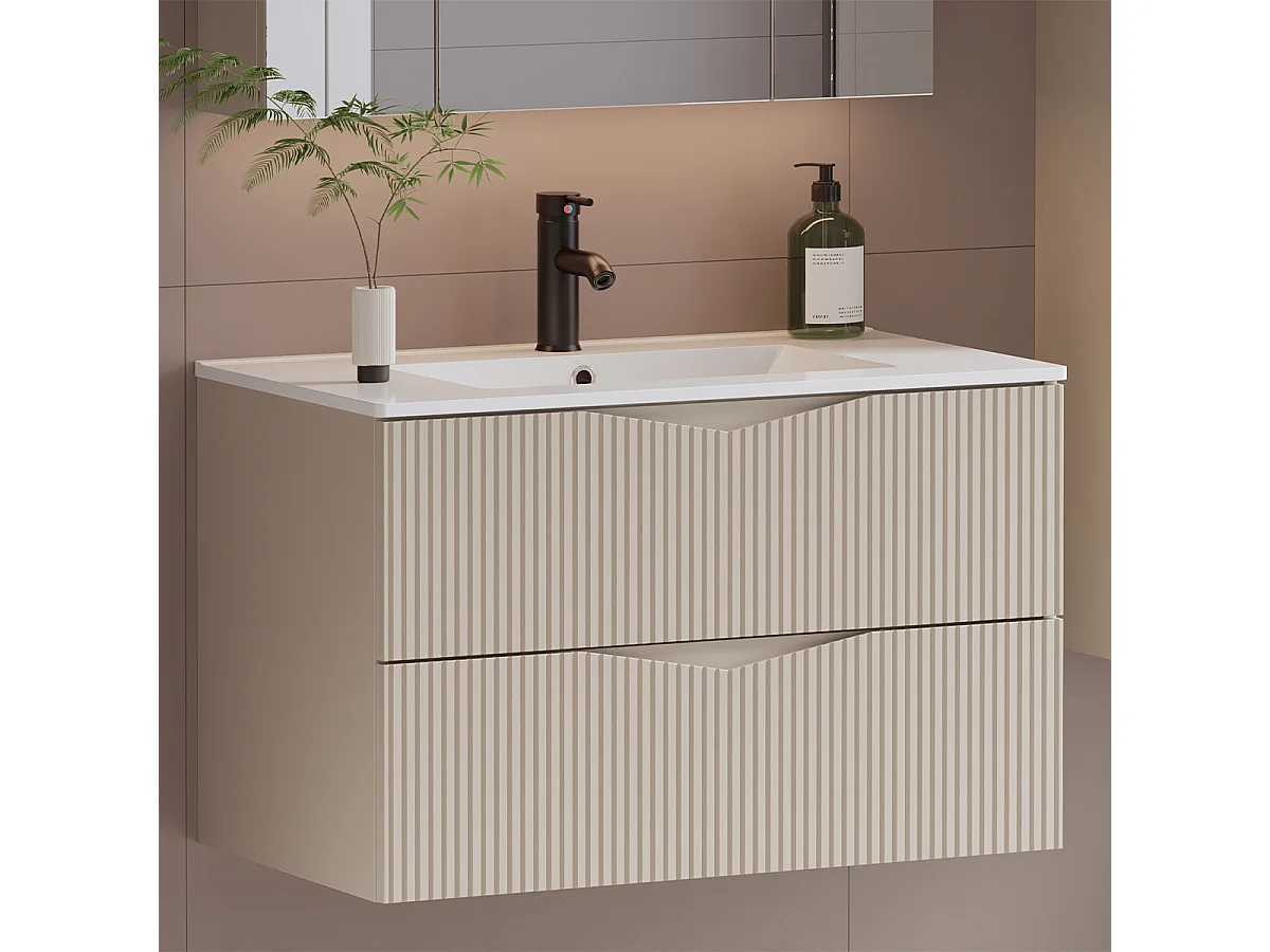 Meuble sous-vasque 80cm Tao Cachemire