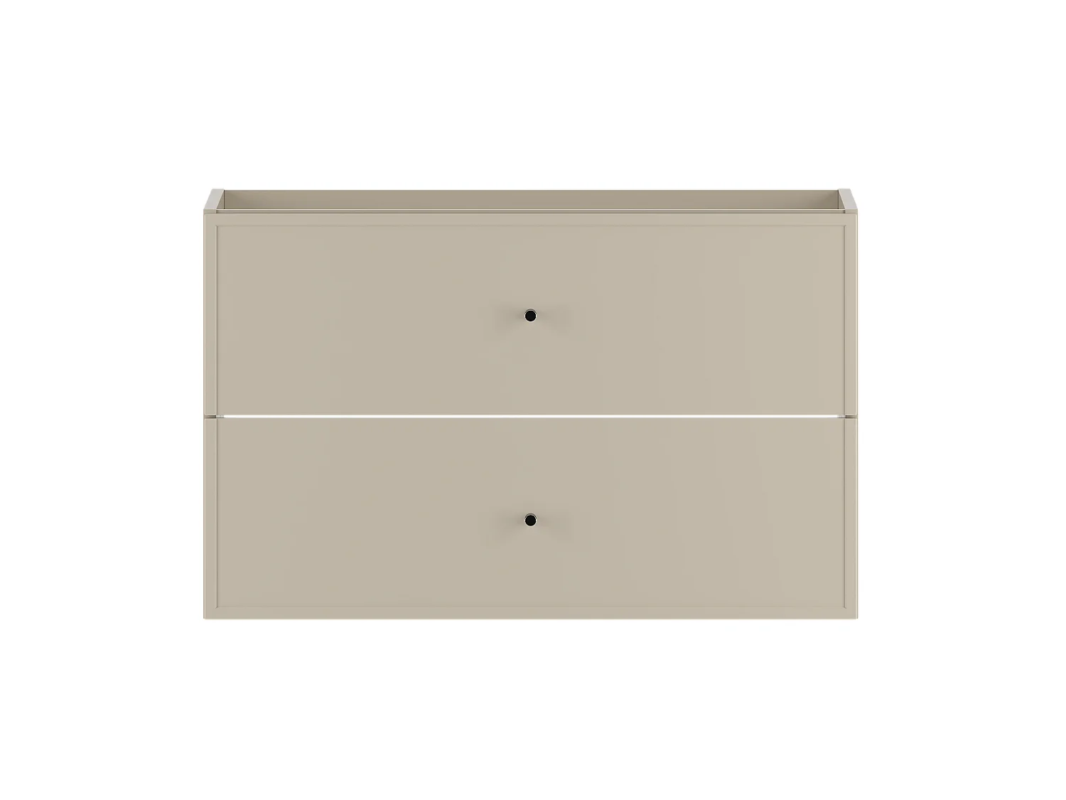 Kaschmir Waschbeckenunterschrank 80 cm 2 Schubladen Marco