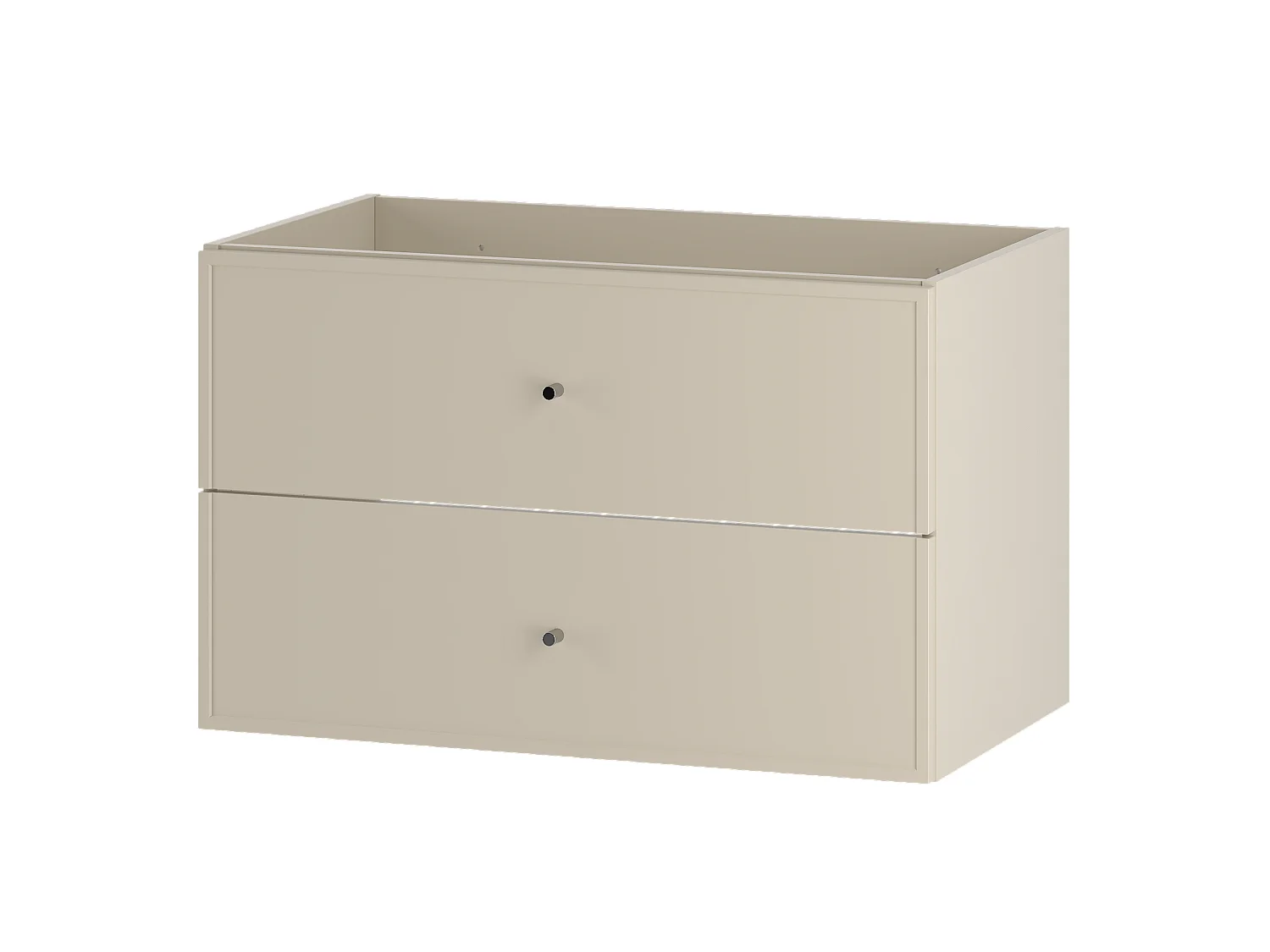 Meuble sous lavabo en cachemire 80 cm 2 tiroirs Marco