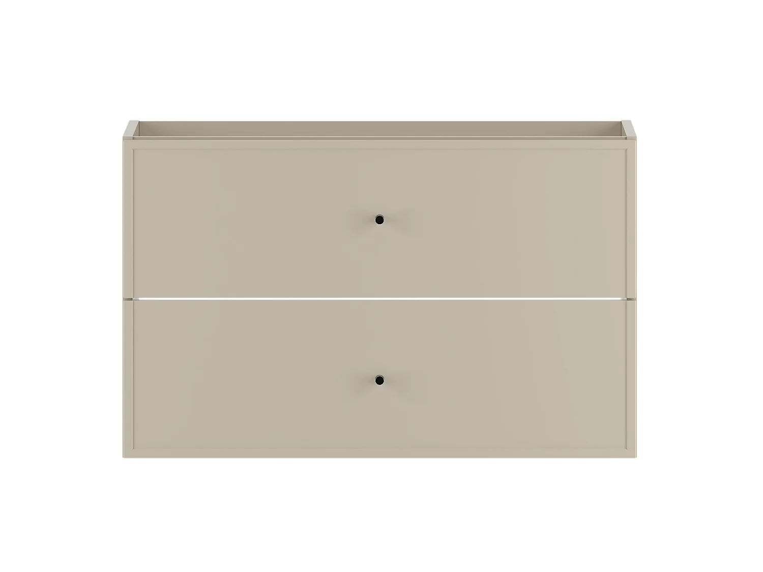 Meuble sous lavabo en cachemire 80 cm 2 tiroirs Marco