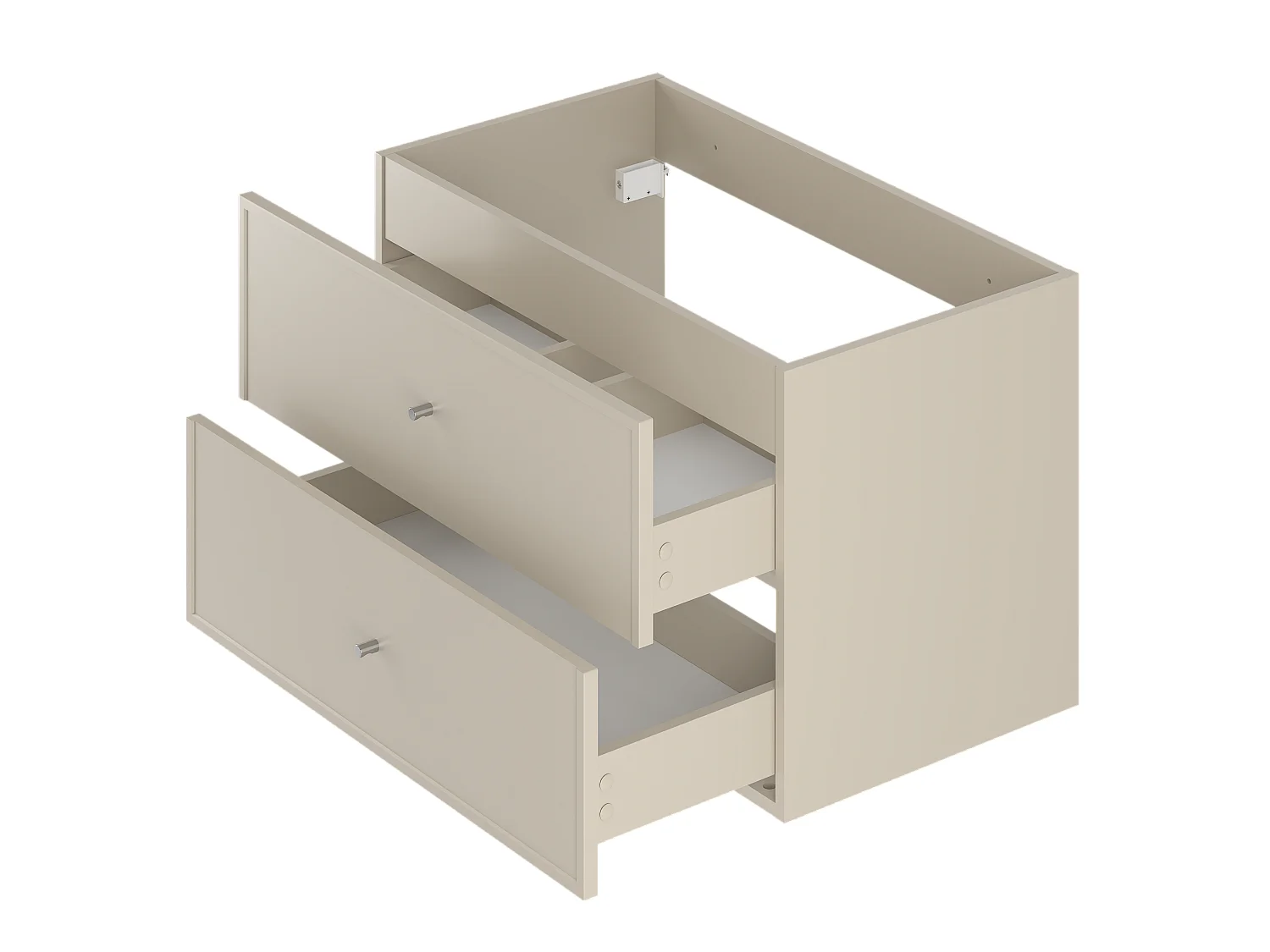 Meuble sous lavabo en cachemire 80 cm 2 tiroirs Marco