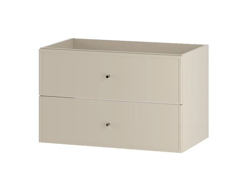 Kaszmirowa Szafka pod Umywalkę 80cm 2 Szuflady Marco