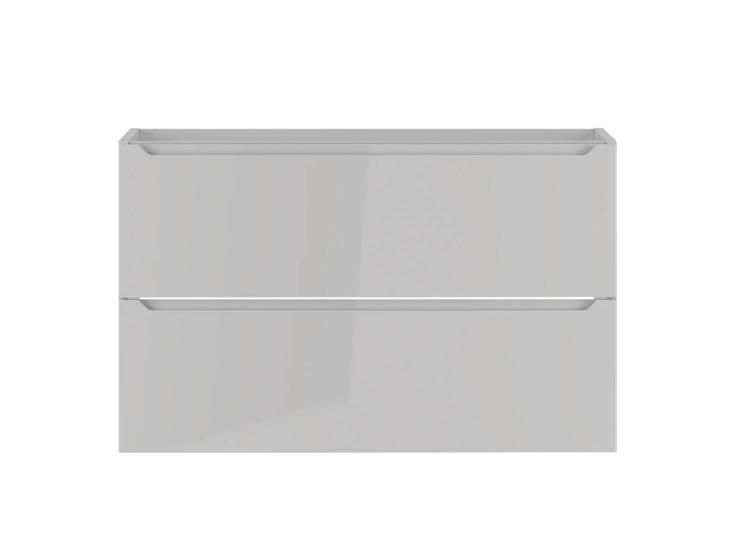 Armoire blanche sous lavabo 80 cm, 2 tiroirs Etna