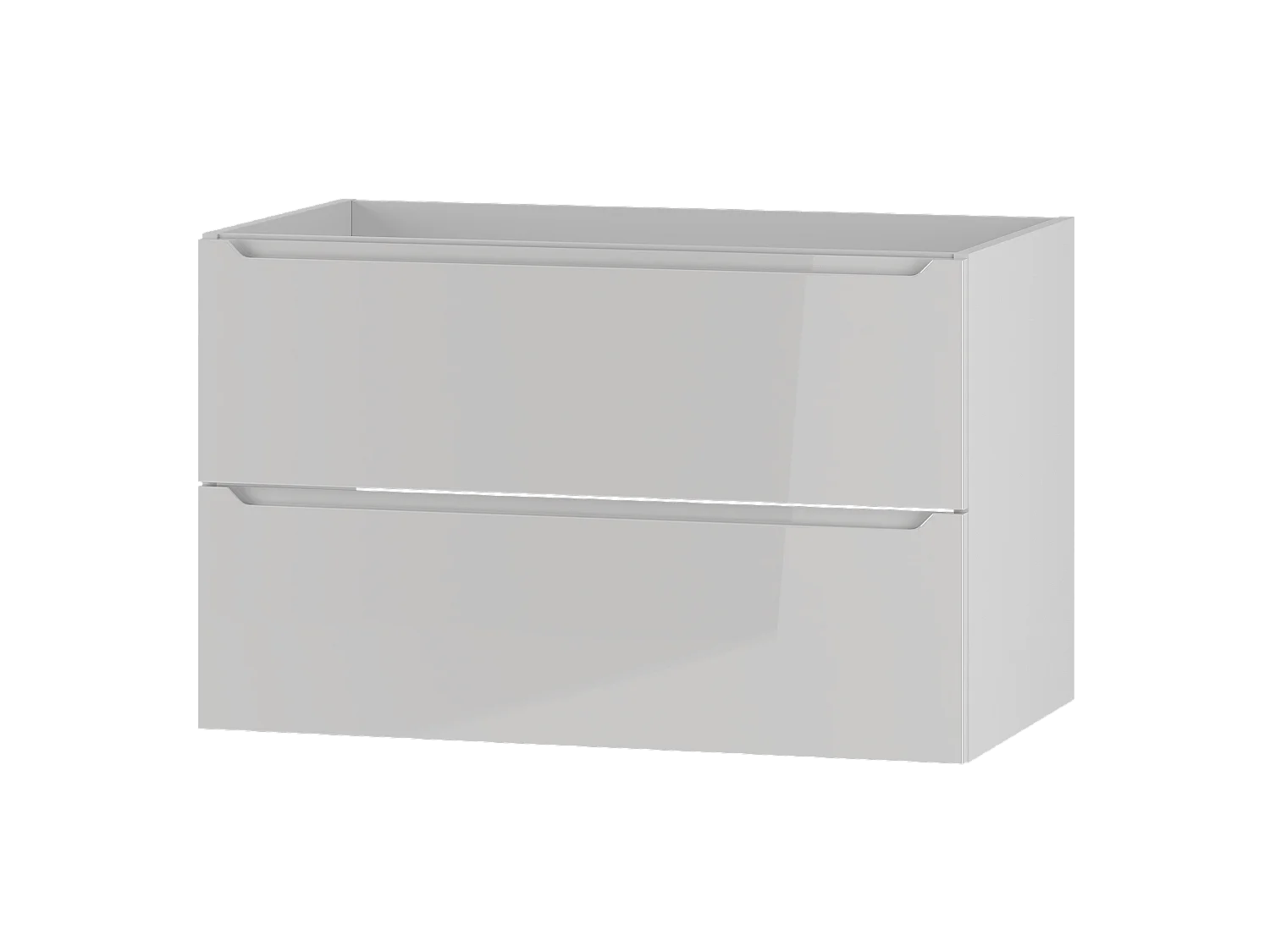 Witte wastafelkast 80 cm 2 lades Etna