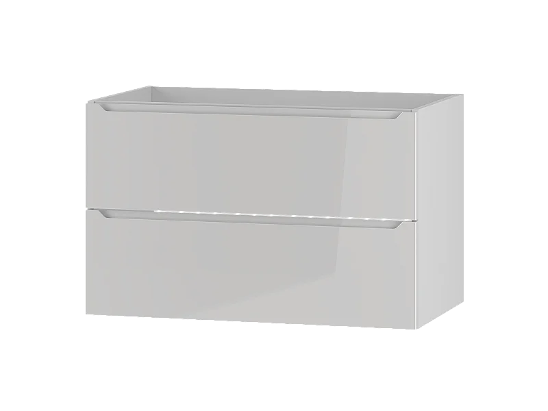 Witte wastafelkast 80 cm 2 lades Etna