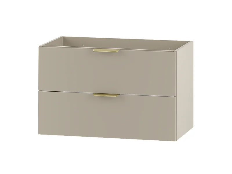 Kaschmir Waschbeckenunterschrank 80 cm 2 Schubladen Pile