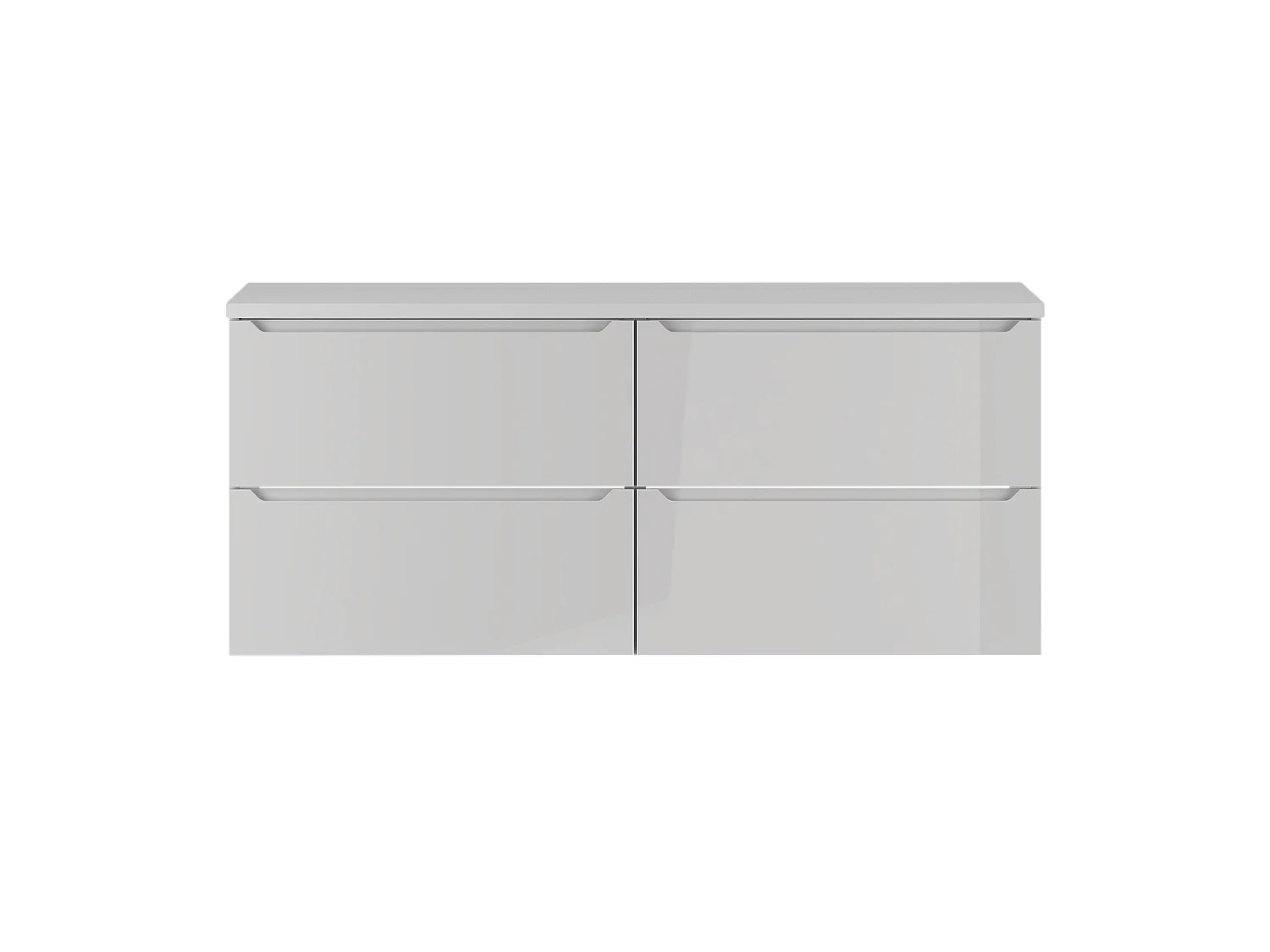 Ensemble de salle de bain blanc 120 cm Armoire avec plan de travail Etna