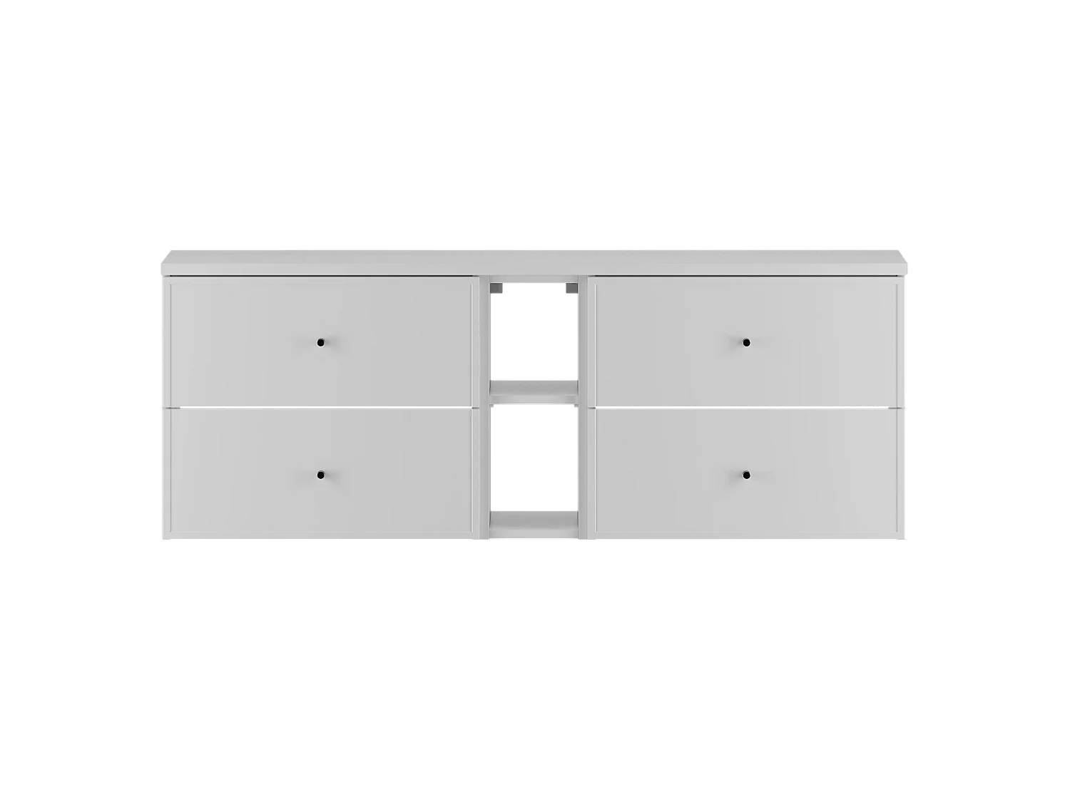 Ensemble blanc pour salle de bain 140 cm Armoire Étagère Plan de travail Marco