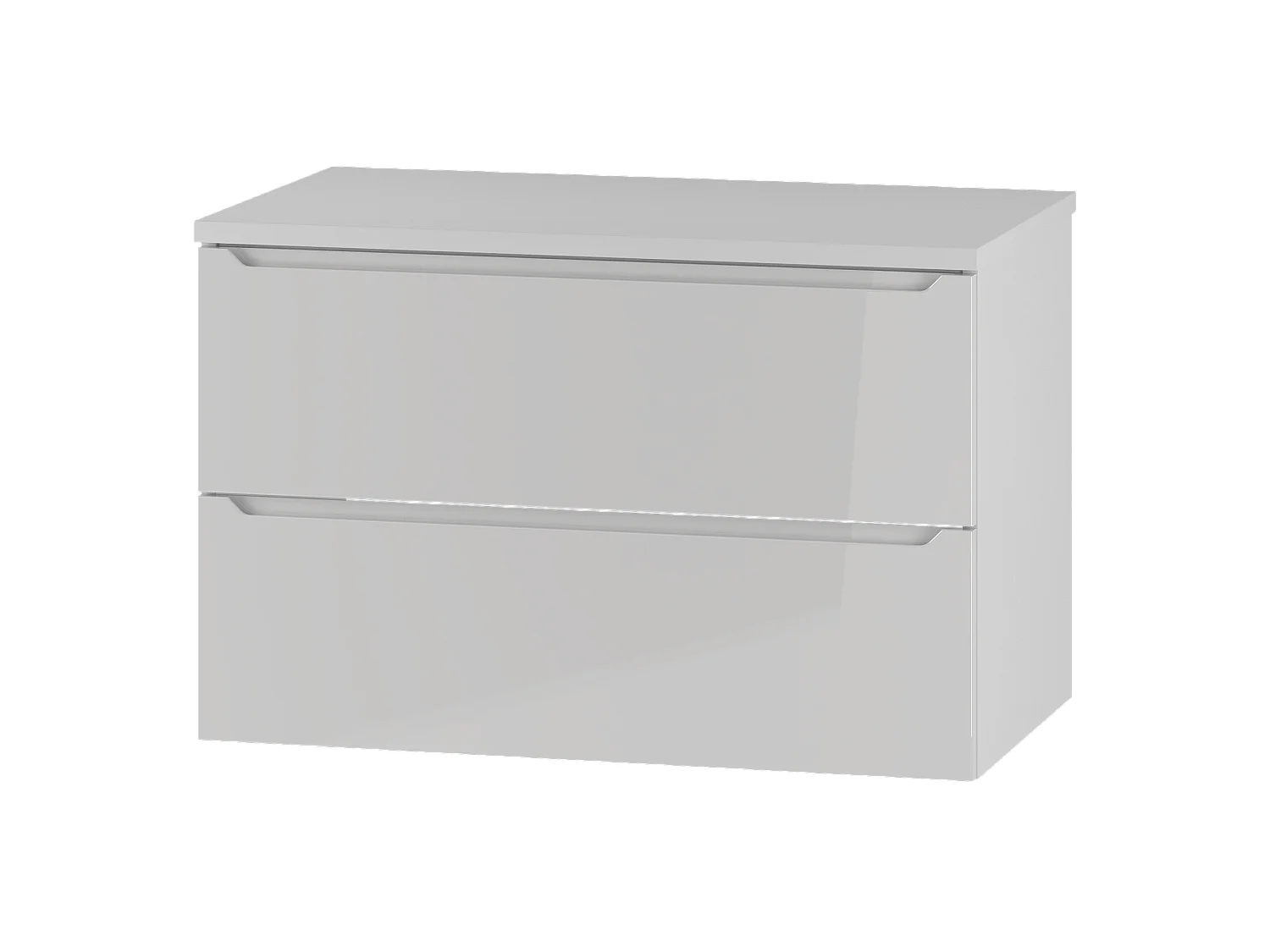 Ensemble blanc pour salle de bain 80 cm Armoire avec plateau Etna