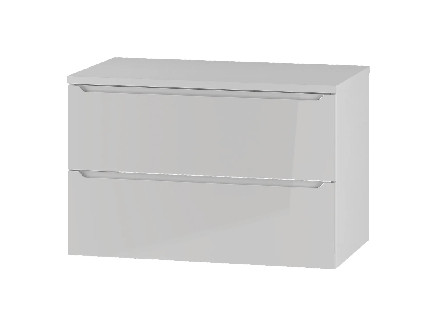 Witte badkamerset 80 cm Kast met blad Etna